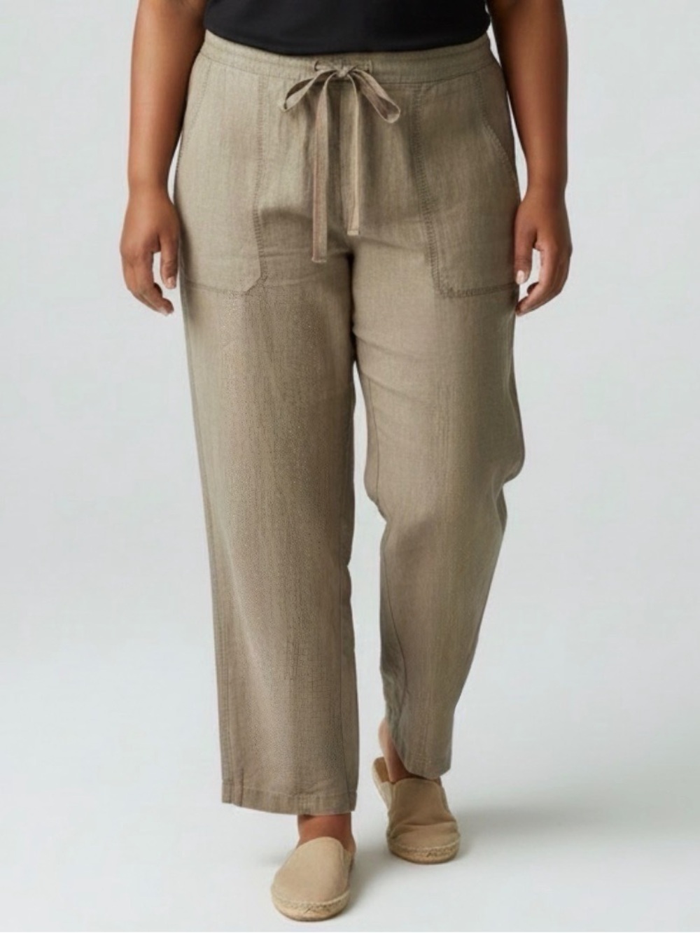 American Essentials Linen Drawstring Pants